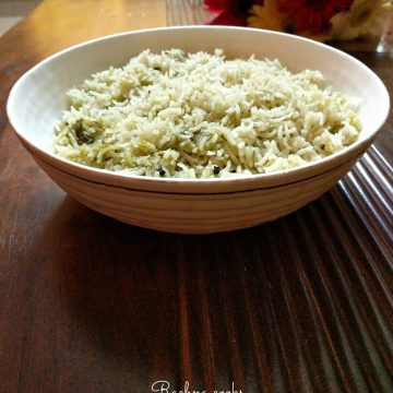 mint pulao mint rice