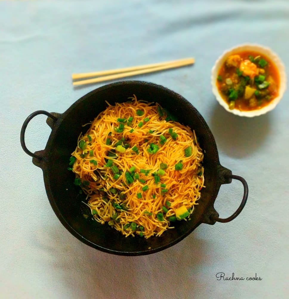 veg hakka noodles