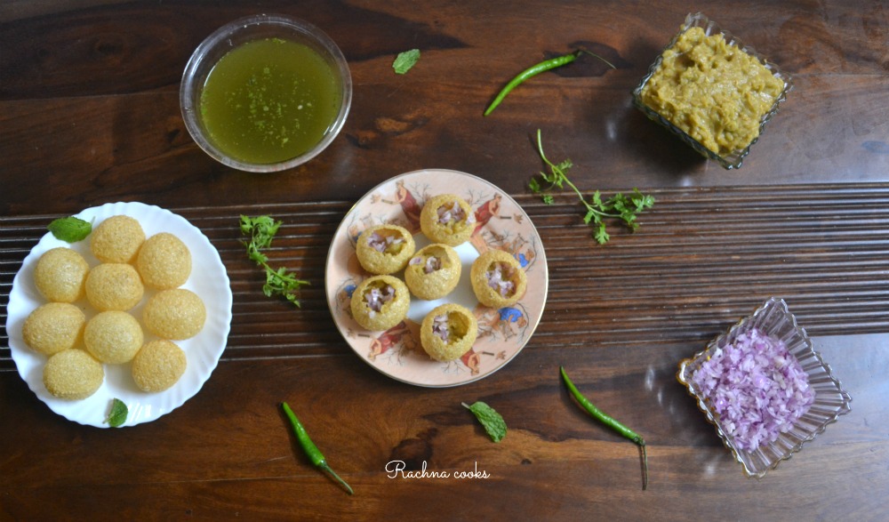 pani puri ingredients.