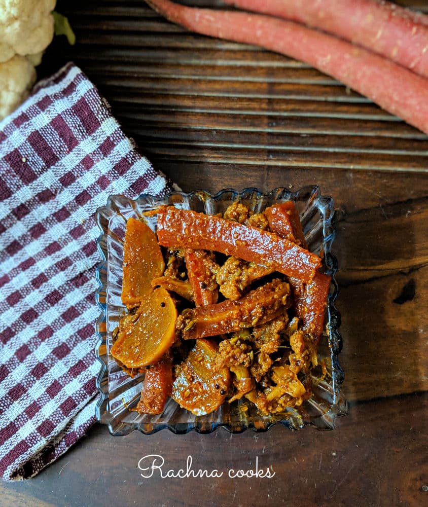 gobhi shalgam gajar achaar