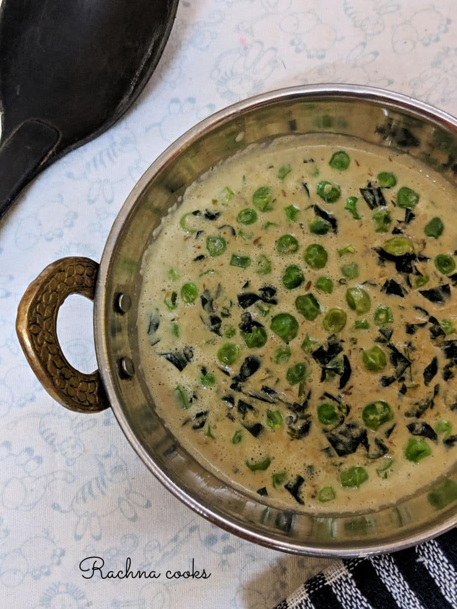 methi matar malai recipe