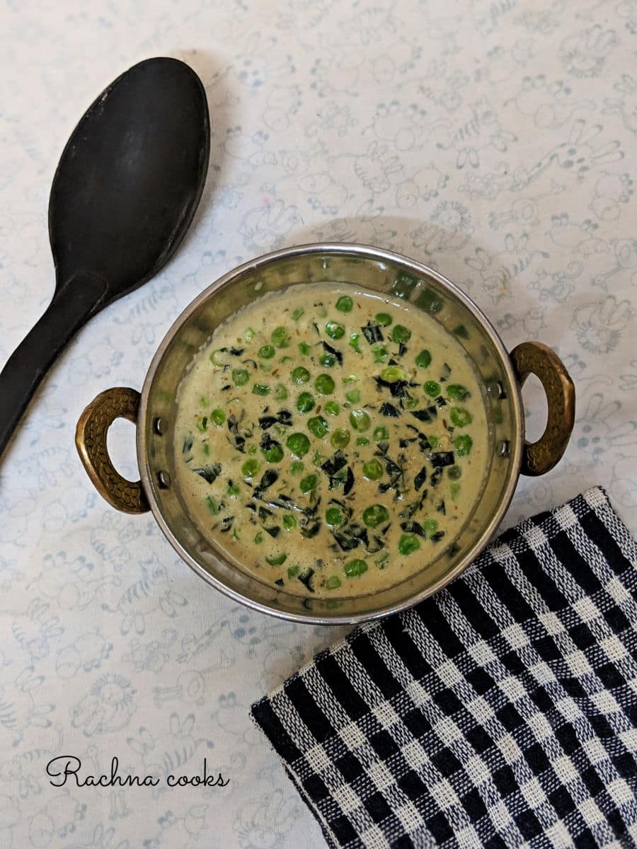 methi matar malai recipe