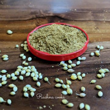 Coriander Powder Recipe How To Make Ground Coriander Rachna Cooks