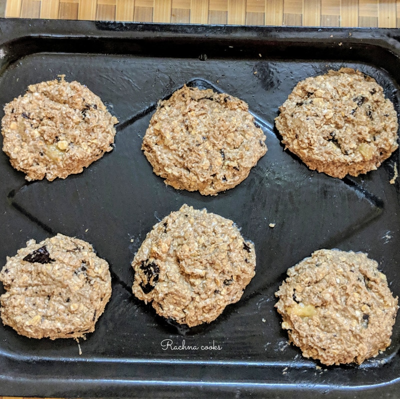 banana oatmeal cookies