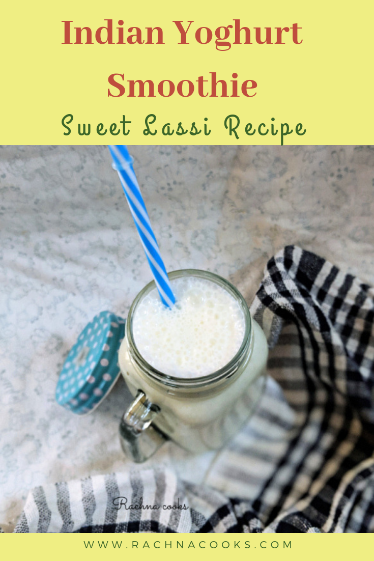 Easy Sweet Lassi Recipe (Indian Yogurt Drink)