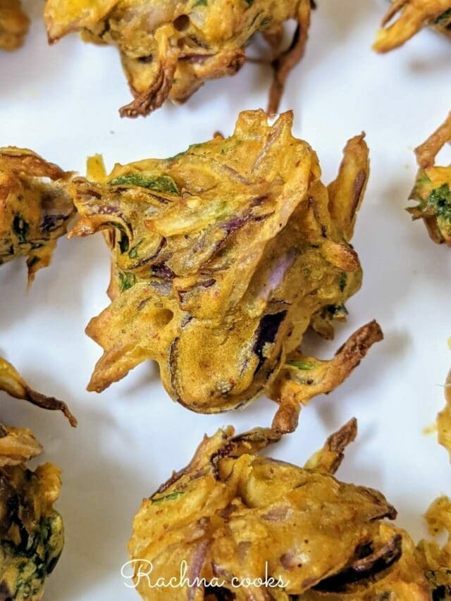 Air fryer  Crispy Onion Pakoda