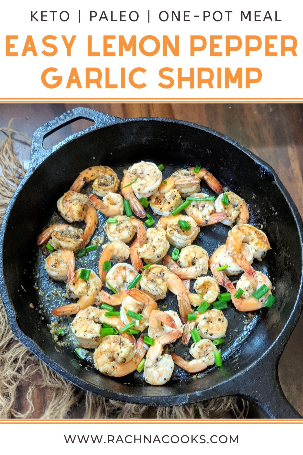 Easy Lemon Pepper Garlic Shrimp Recipe - Rachna cooks