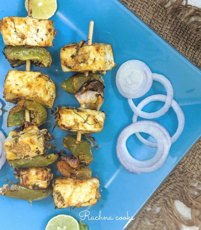 Easy Paneer Tikka Recipe Step By Step Recipe Rachna Cooks