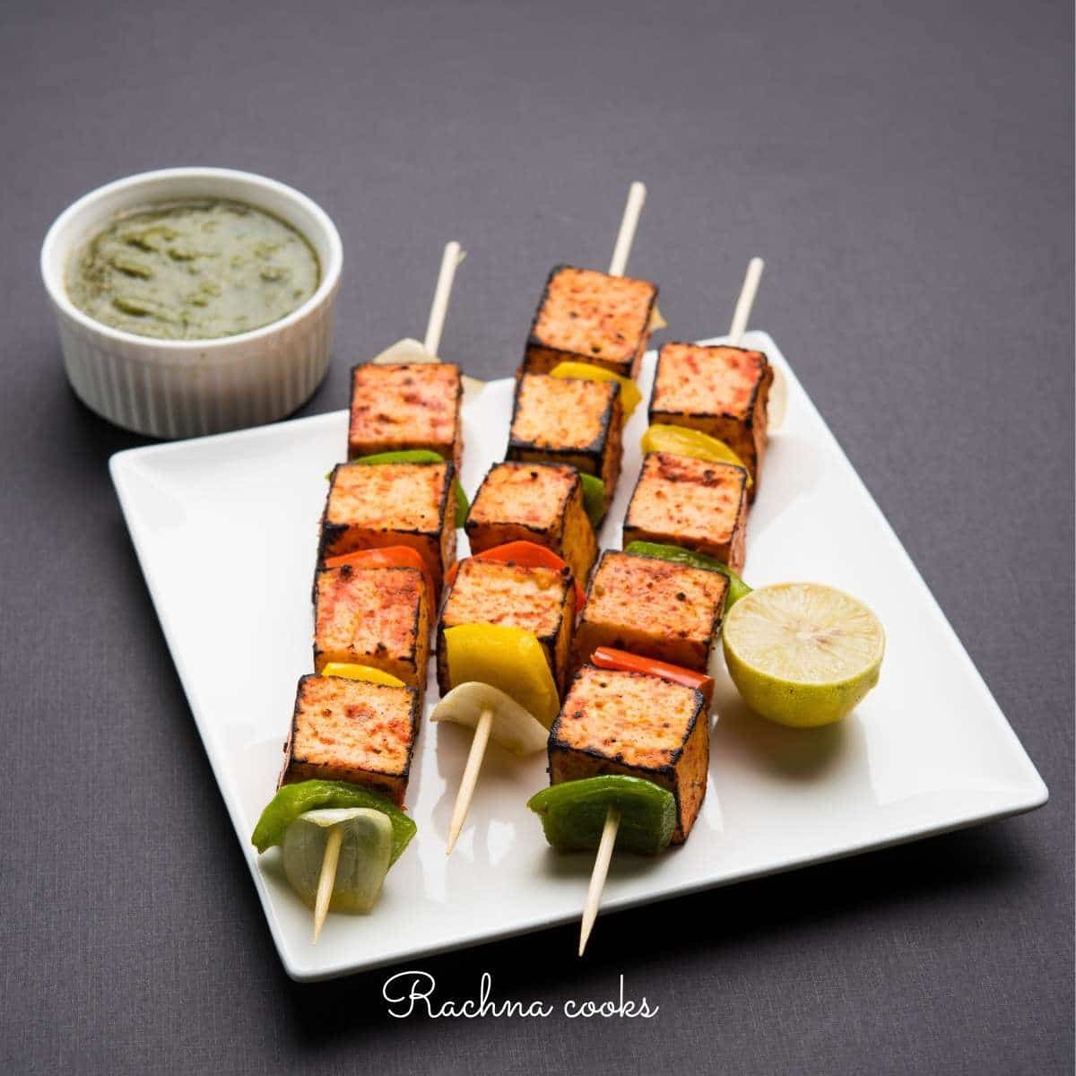 Tandoori Paneer Tikka Recipe (Step-by-step Recipe) - Rachna cooks