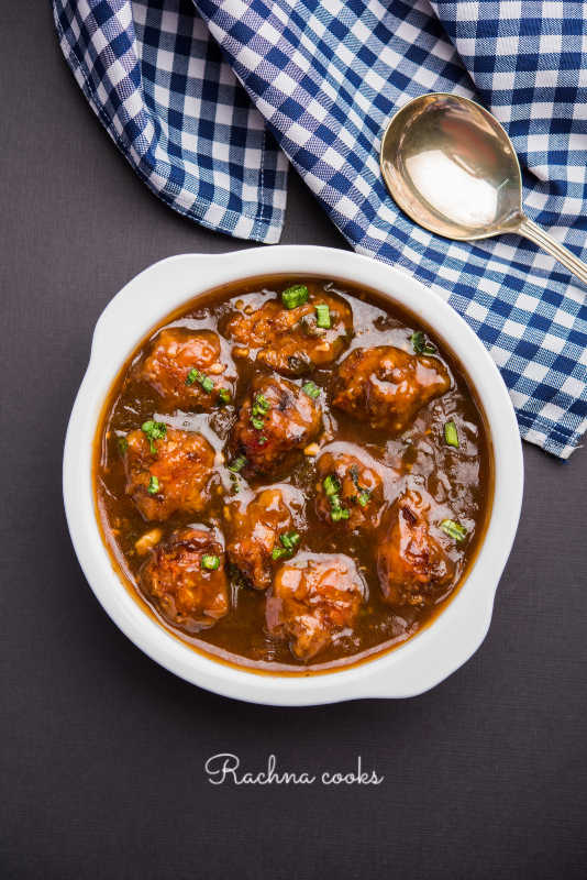 manchurian recipe with gravy