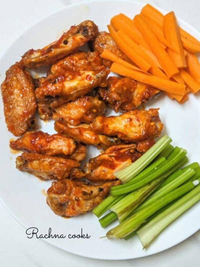 Crispy Air fryer Buffalo Chicken Wings