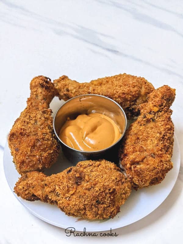 crispy air fryer fried chicken