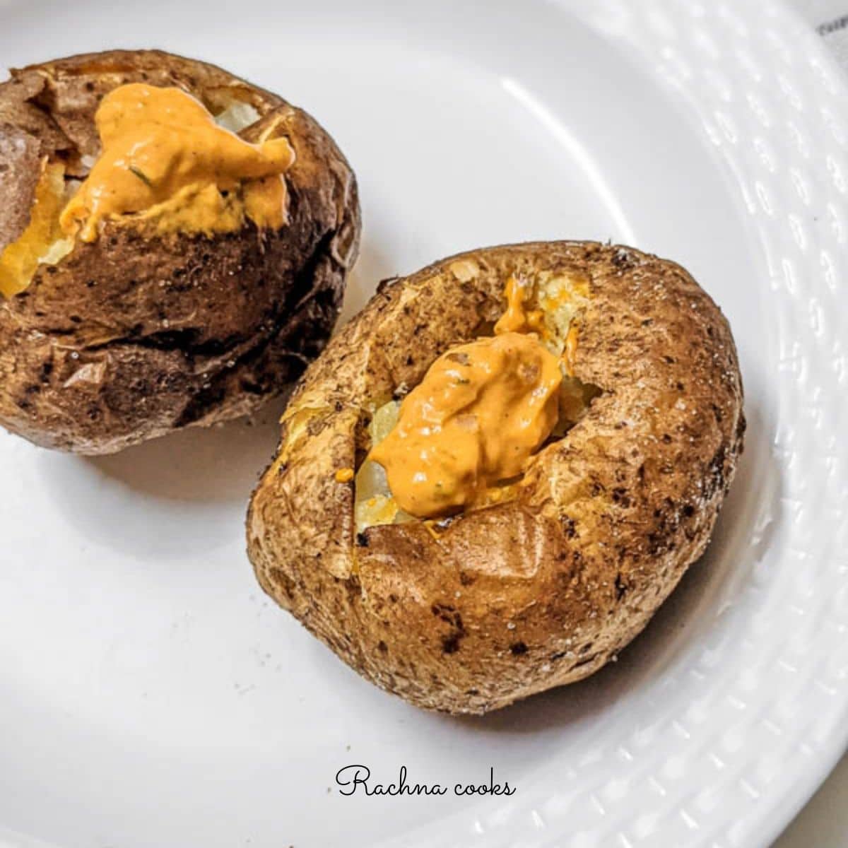 Air fryer baked potatoes-image