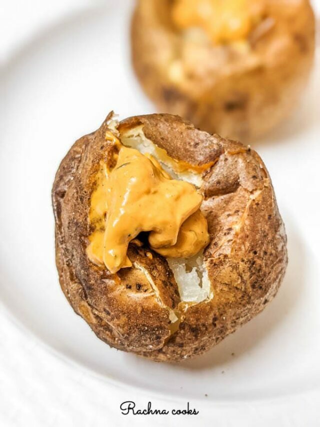 Air fryer Baked Potatoes Recipe