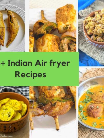 A collage of Indian Air fryer Recipes