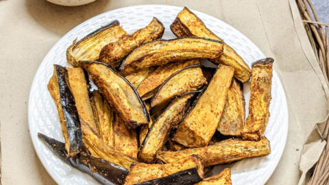 Eggplant chips air outlet fryer