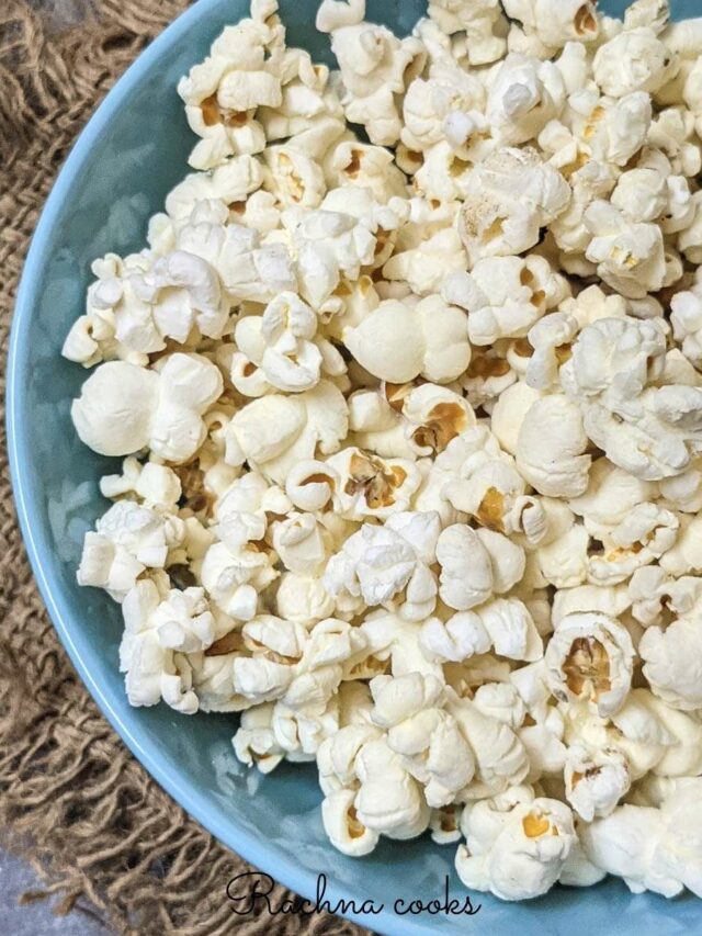 Easy air fryer popcorn