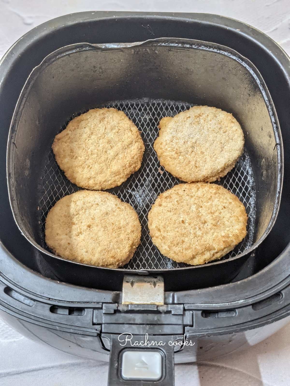 Frozen Chicken Patties in Air fryer - Rachna cooks