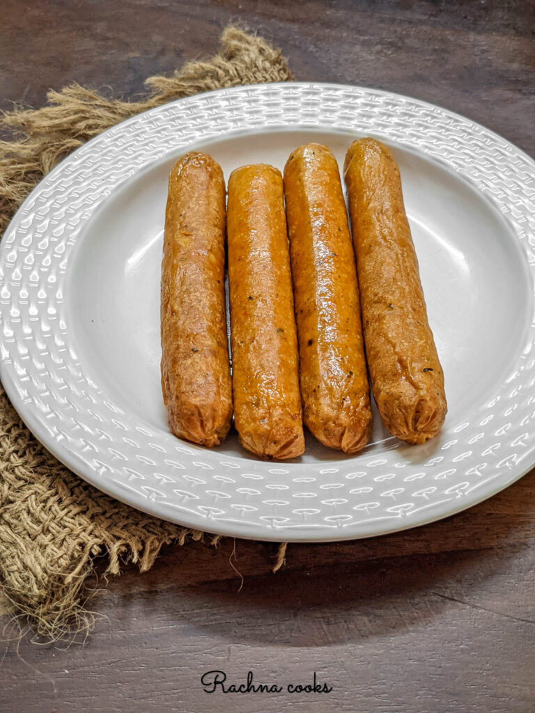 Delicious sausages done in air fryer