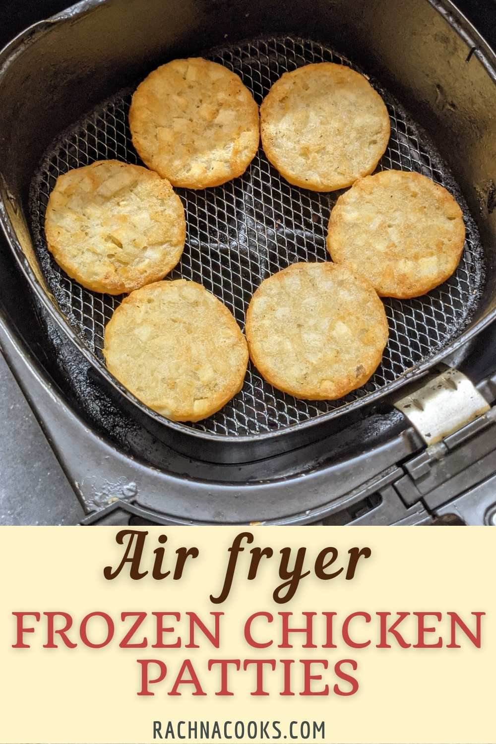 Frozen Chicken Patties in Air fryer - Rachna cooks