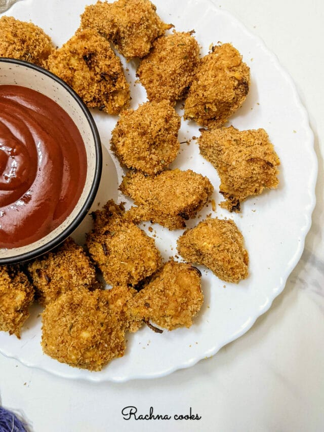 Air fryer fried button mushrooms no oil