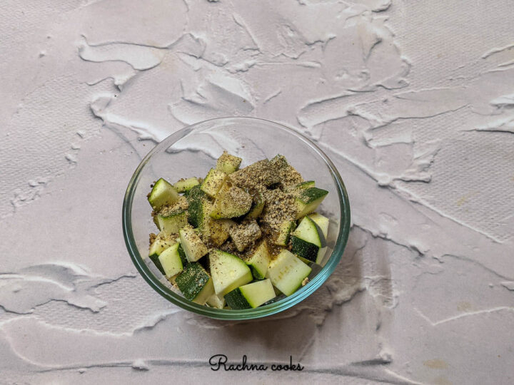 Air fryer Zucchini No Breading - Rachna cooks