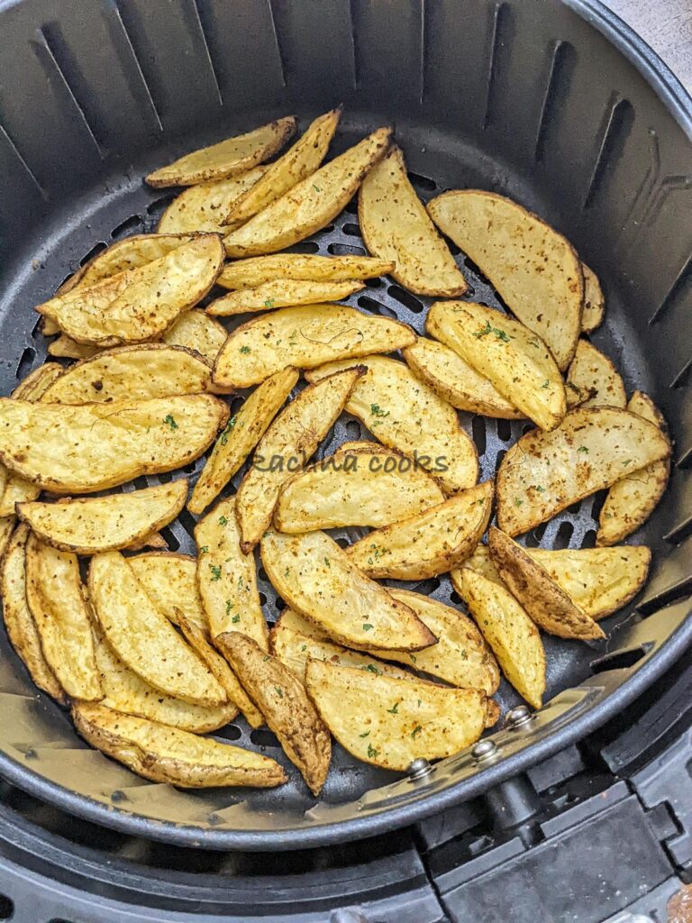 Air Fryer Potato Wedges - Rachna Cooks