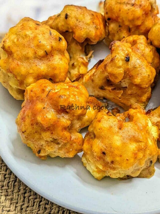 Crispy Air fryer Buffalo Cauliflower