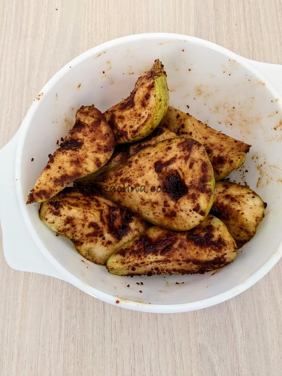 Air fryer Pears - Rachna cooks