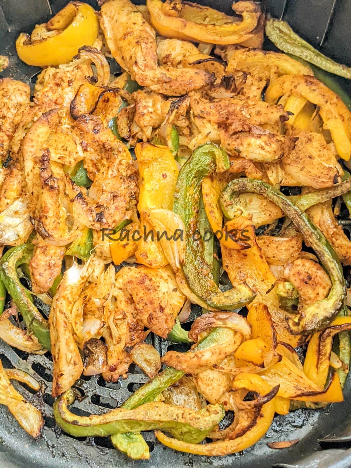 Air fryer Chicken Fajitas - Rachna cooks