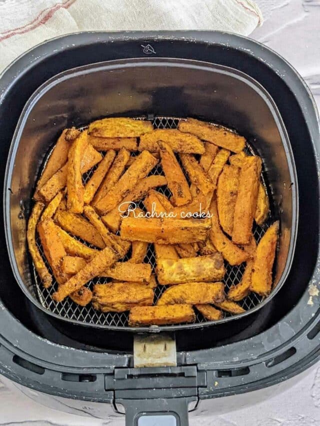 Butternut Squash Fries Air Fryer - Rachna Cooks