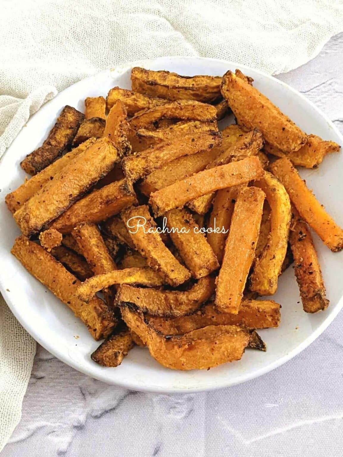 Butternut Squash Fries Air fryer Rachna cooks