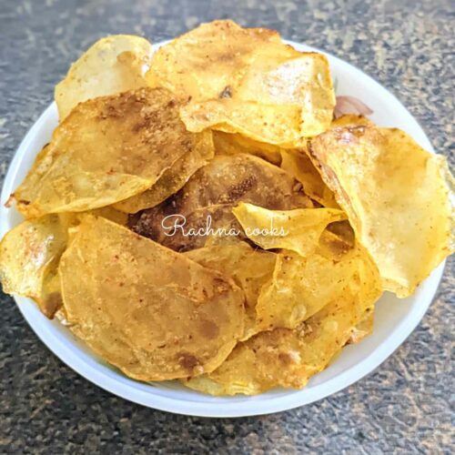 Air fryer Potato Chips - Rachna cooks