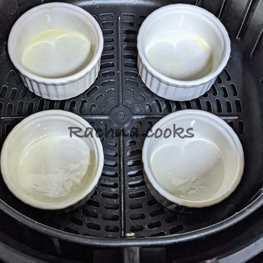 Air fryer Poached Eggs - Rachna cooks