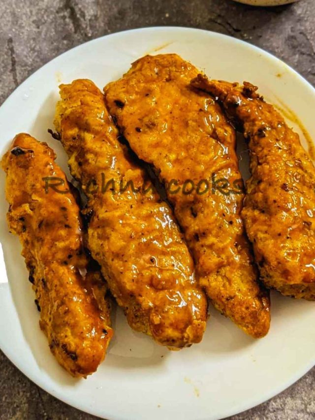 Buffalo Chicken Tenders in Air fryer - Rachna cooks