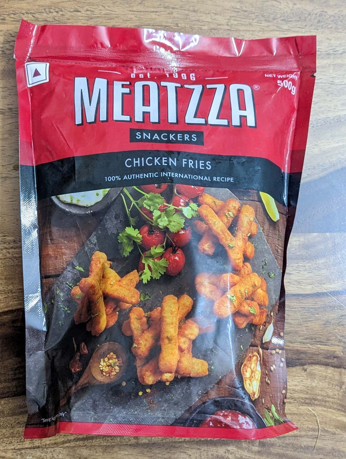 A pack of frozen chicken fries