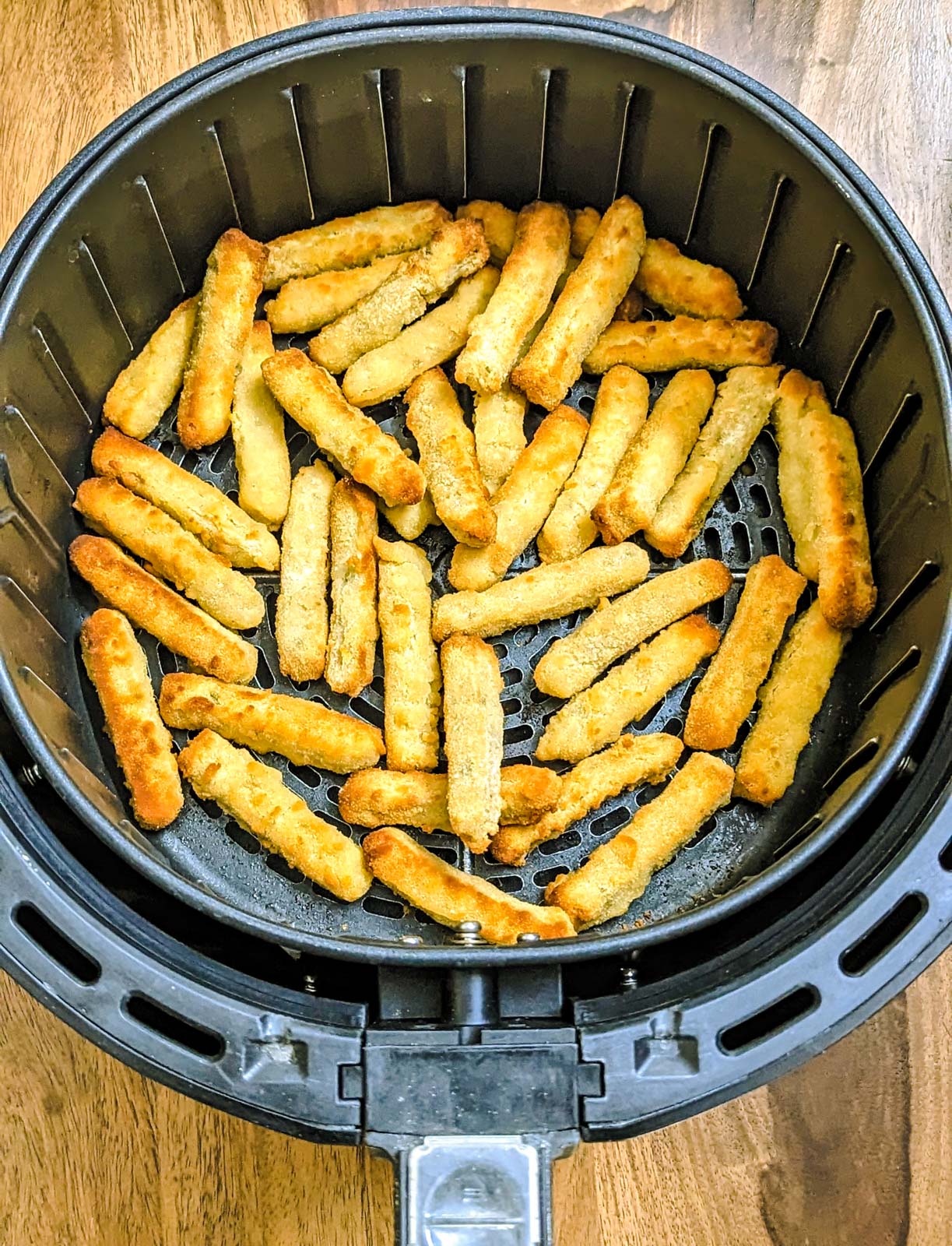 air fryer chicken fries in basket