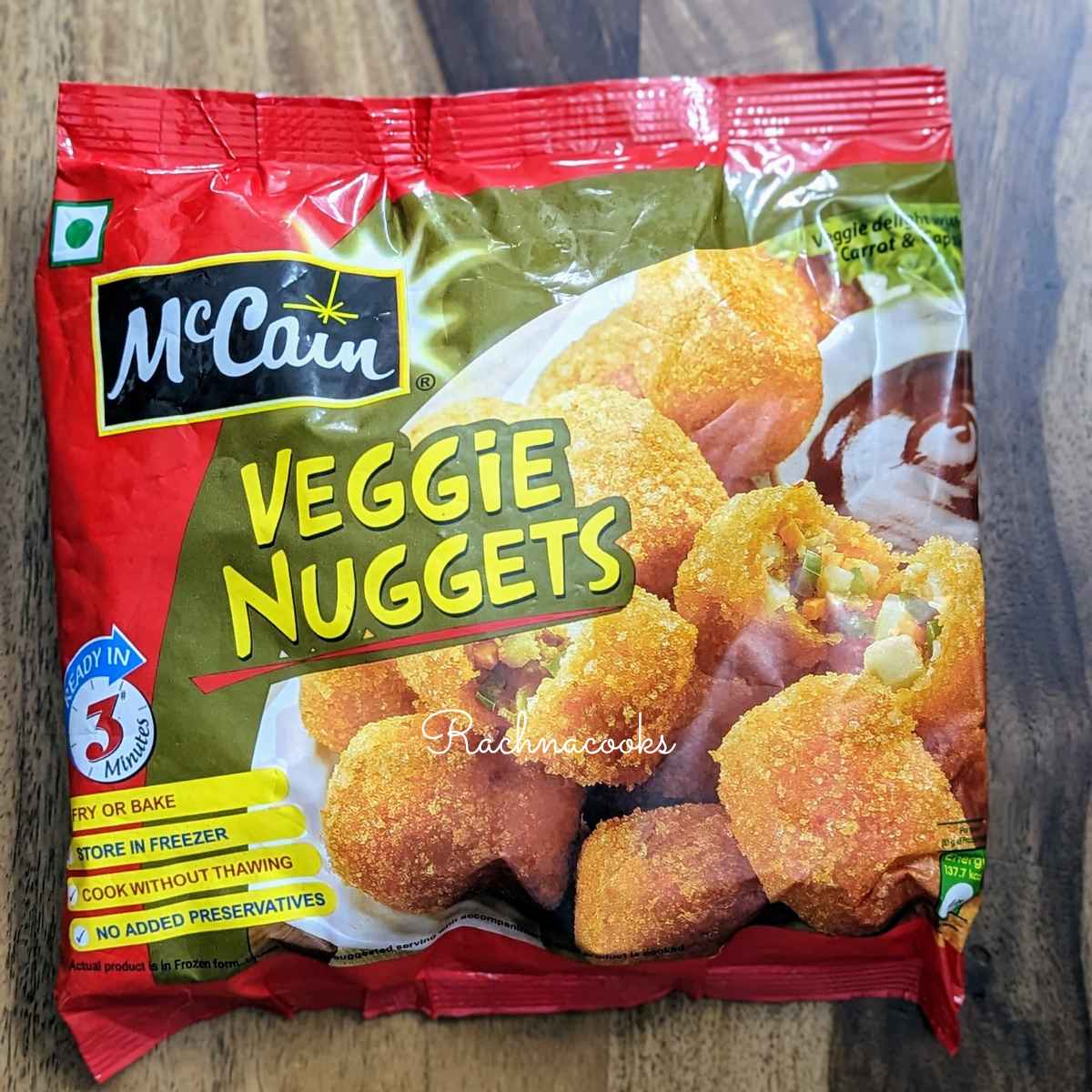 A pack of veggie nuggets or tots