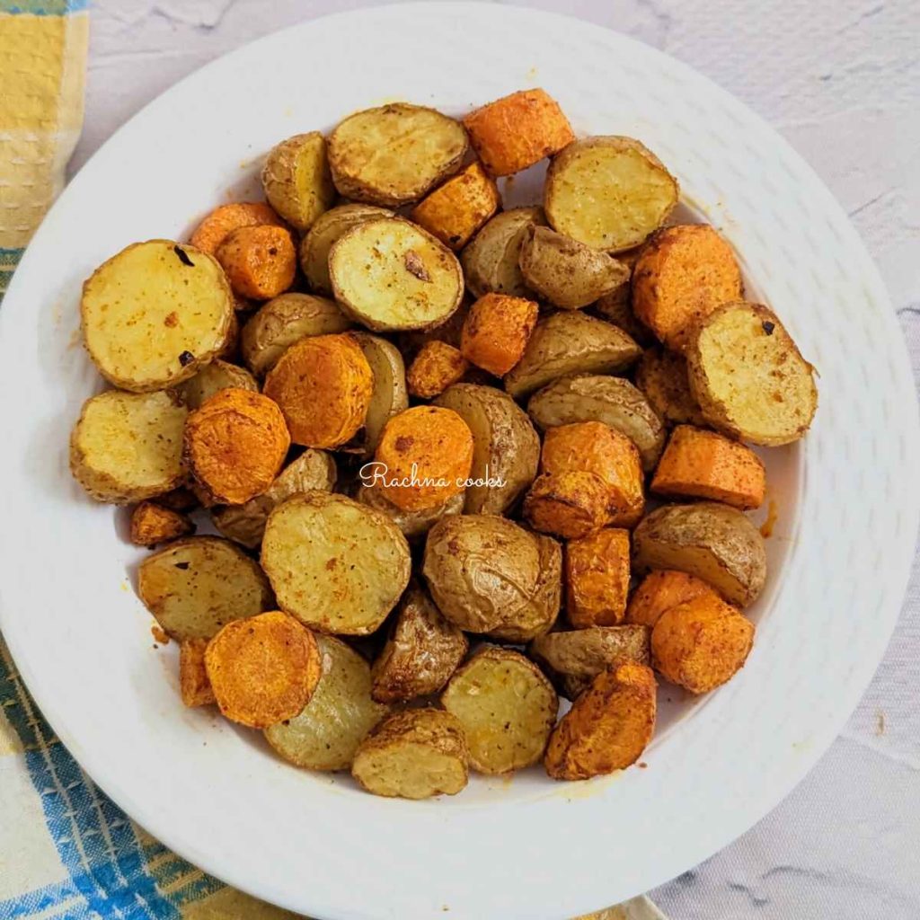 Air fryer Potatoes and Carrots Rachna cooks