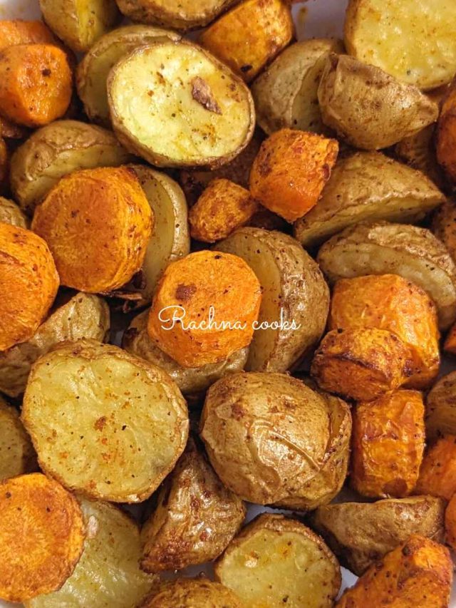 Potatoes and Carrots in Air fryer