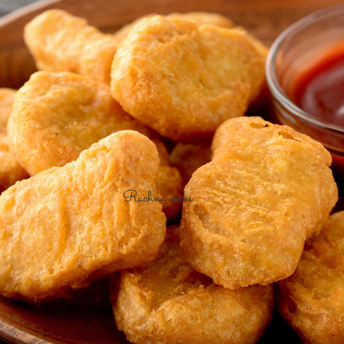 Close up of crunchy McDonald's McNuggets