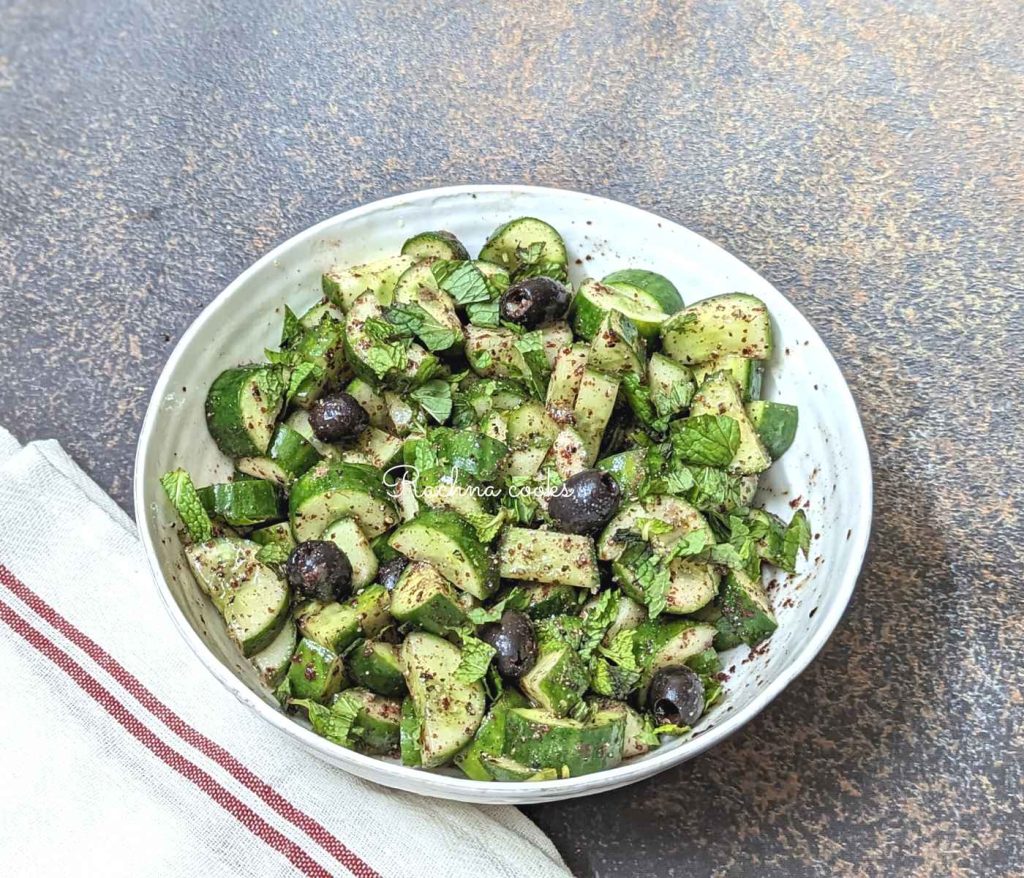 Sumac Cucumbers Rachna cooks