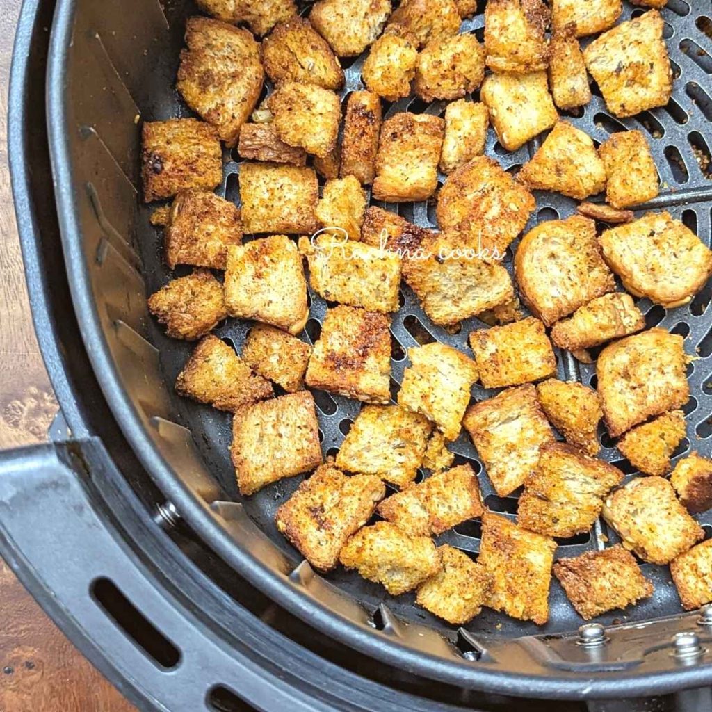 Air fryer Croutons - Rachna cooks