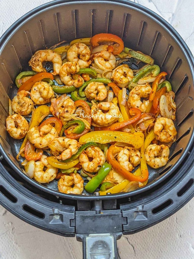 Air fryer Shrimp Fajitas Rachna cooks