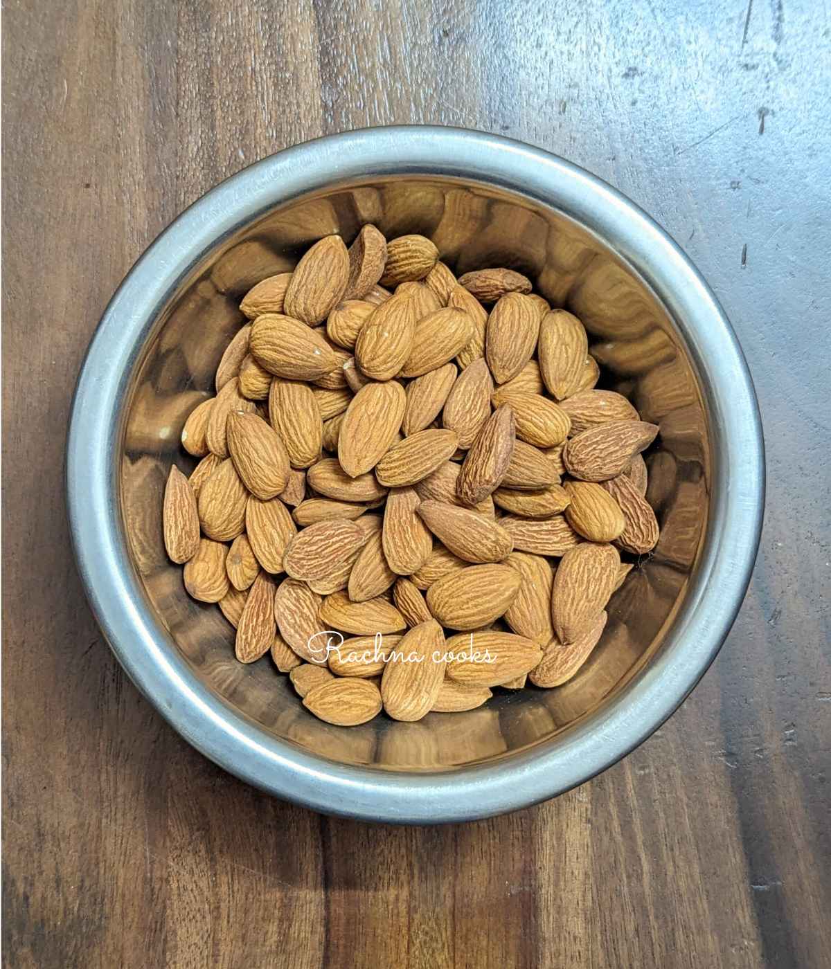 A cup of raw almonds