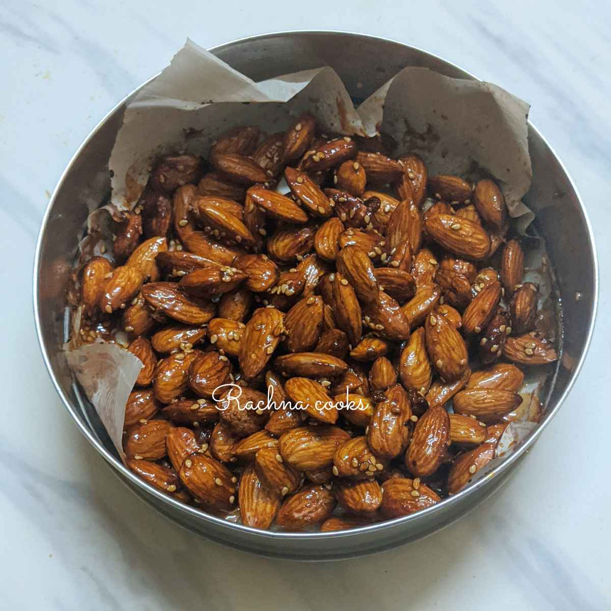 Honey Roasted Almonds Recipe - Rachna cooks