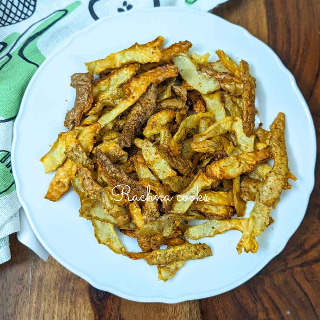 Air fryer Potato Peels - Rachna cooks