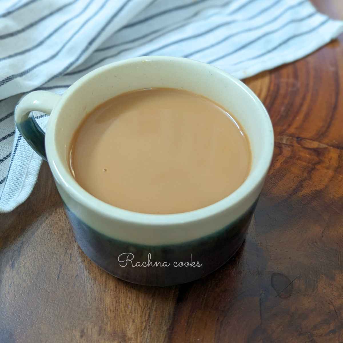 A mug of delicious Indian lemongrass tea