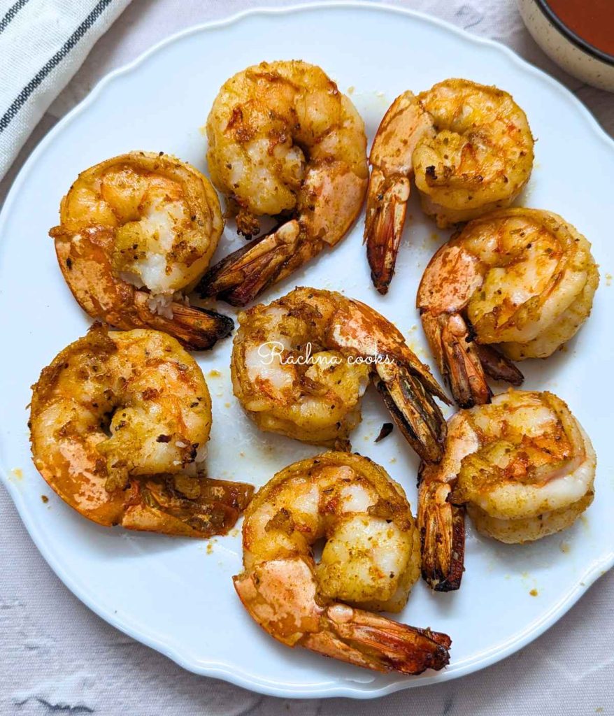 Air fryer Old Bay Shrimp - Rachna cooks