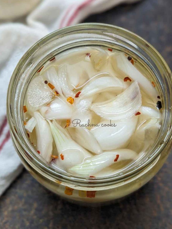 Indian Pickled Onions | Sirke Wale Pyaaz - Rachna cooks